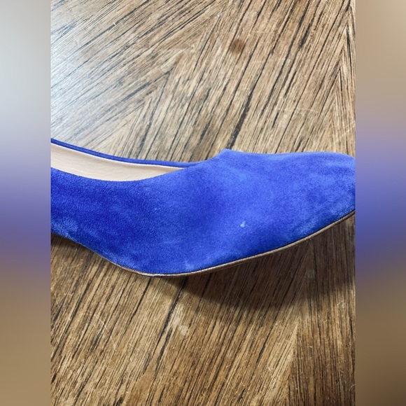 Stunning Peter Kaiser Blue Suede with silver block heels - Size 5,5 UK / 8 US - Picture 11 of 14